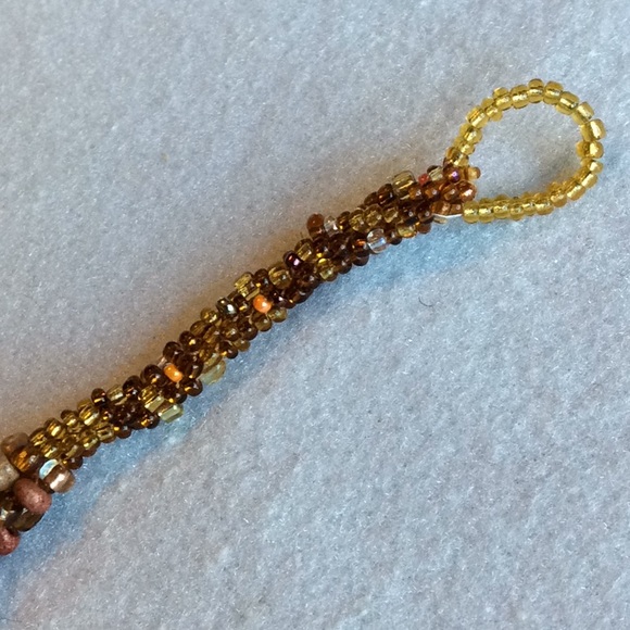 FINAL SALE PRICE CL Designs Unique Embellished Bracelet in Brn/Gld - Picture 4 of 5